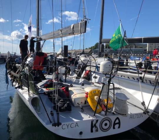 The KOA, a 52-foot all-carbon fiber boat that sailed in the Rolex Sydney Hobart yacht race, Dec 26-29 in the Southern Ocean, was helmed by Scott "Gus" Ward of Hollywood, Md. (Courtesy photo)