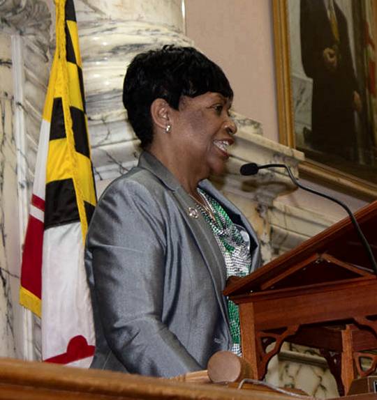 Maryland House Speaker Adrienne Jones in Annapolis on May 1, 2019. (Photo: Daniel Oyefusi, Capital News Service)