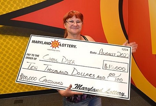 Carol Dyer of Brandywine is planning a mountain vacation, thanks to her $10,000 scratch-off win.